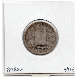 1 Franc Charles X 1825 A Paris TB-, France pièce de monnaie