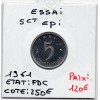 essai 5 centimes Epi 1961 FDC, France pièce de monnaie