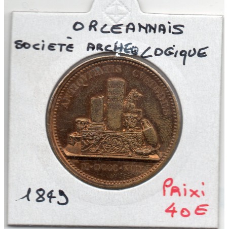 Médaille Orleanais, Société Archéologique, H.H. 1849