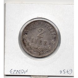 Italie 2 Lire 1863 N BN Sup-,  KM 16 pièce de monnaie