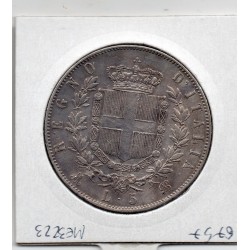 Italie 5 Lire 1871 M BN Sup-,  KM 8 pièce de monnaie