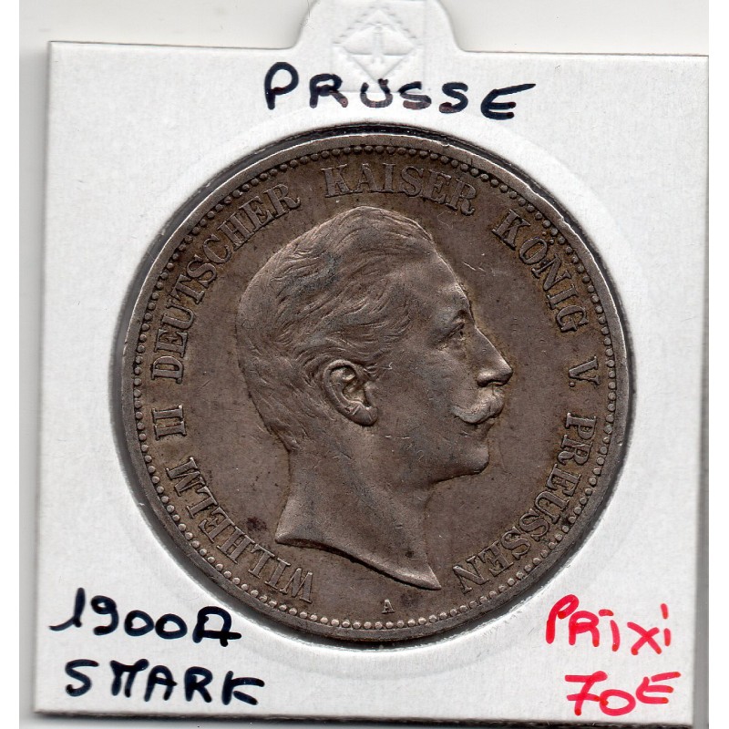 Prusse 5 mark 1900 A Sup- KM 523 pièce de monnaie