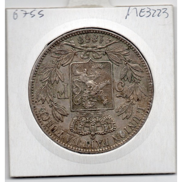 Belgique 5 Francs 1868 Spl/FDC, KM 24 pièce de monnaie