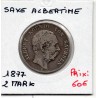 Saxe Albertine 2 mark 1877 TB+ KM 1238 pièce de monnaie