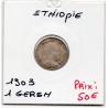 Ethiopie 1 Gersh 1895 - 1903 Spl, KM 12 pièce de monnaie