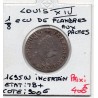 1/8 Ecu de Flandre aux palme 1695 (incertain) W Lille Louis XIV réformé pièce de monnaie royale