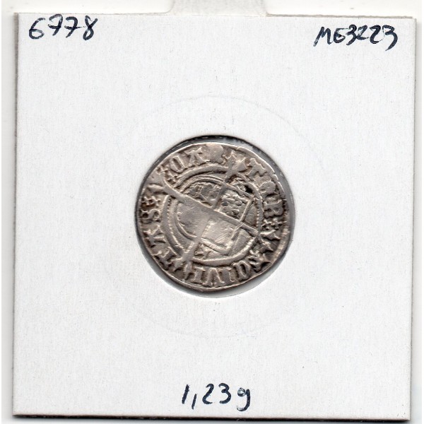 Angleterre Henri VIII Half Groat 1526-1532 TB pièce de monnaie