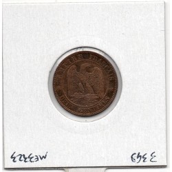 2 centimes Napoléon III tête nue 1853 W Lille TTB Net, France pièce de monnaie