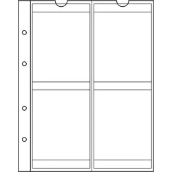 Feuilles Numismatiques NUMIS, 4 compartiments 66 mm Ø