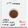 1 centime Cérès 1897 Spl, France pièce de monnaie