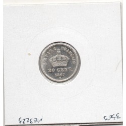 20 centimes Napoléon III tête laurée 1867 K Bordeaux TTB, France pièce de monnaie