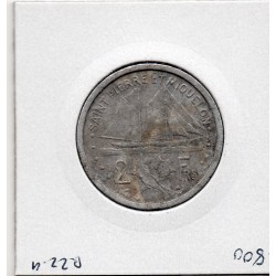 Saint-Pierre et Miquelon, 2 francs 1948 TTB, Lec 8 pièce de monnaie