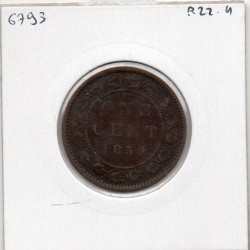 Canada 1 cent 1859 TTB, KM 1 pièce de monnaie