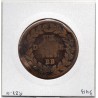 1 décime siège Strasbourg 1815 BB Louis XVIII B, France pièce de monnaie