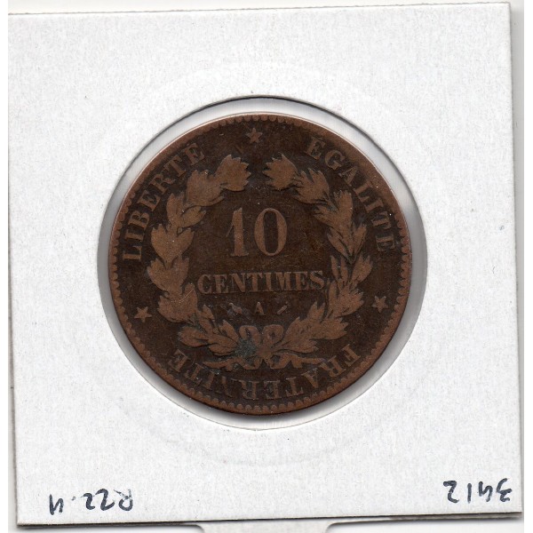 10 centimes Cérès 1881 A Paris B+, France pièce de monnaie