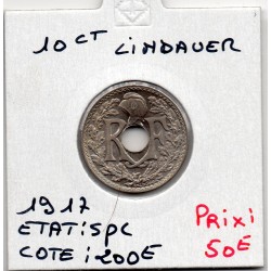 10 centimes Lindauer 1917 Spl, France pièce de monnaie