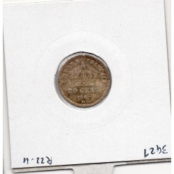 20 centimes Napoléon III tête laurée 1867 BB Strasbourg Sup, France pièce de monnaie