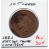 10 centimes Cérès 1881 A Paris SPL Taches, France pièce de monnaie