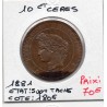 10 centimes Cérès 1881 A Paris Sup+ Taches, France pièce de monnaie