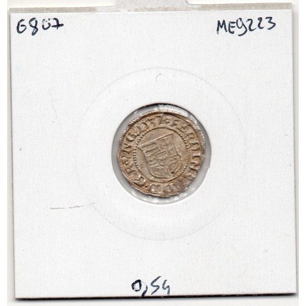 Hongrie Maximillien 1er denier 1537 Kremnica Sup, pièce de monnaie