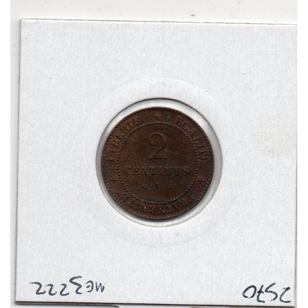 2 centimes Cérès 1889 TTB, France pièce de monnaie