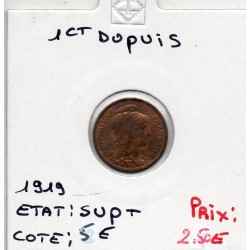 1 centime Dupuis 1919 Sup+, France pièce de monnaie