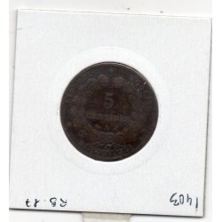 5 centimes Cérès 1890 TB, France pièce de monnaie
