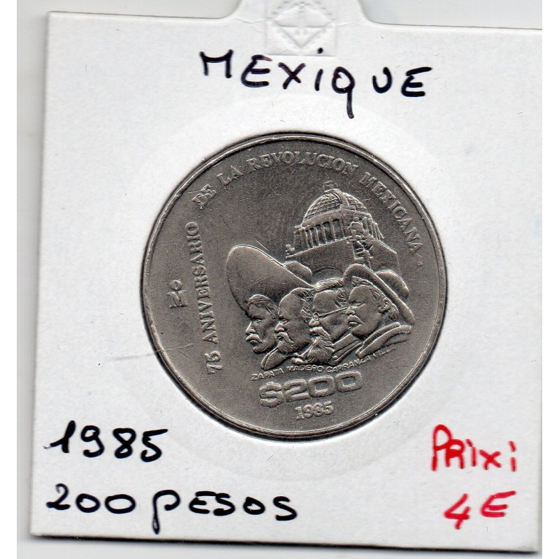 Mexique 200 Pesos 1985 Sup, KM 510 pièce de monnaie