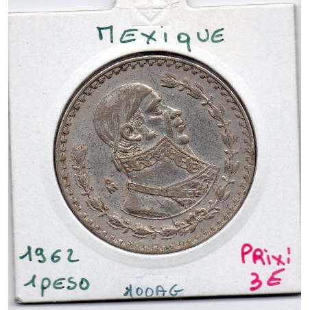 Mexique 1 Peso 1962 TTB, KM 459 pièce de monnaie
