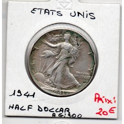 Etats Unis 1/2 Dollar 1941 TTB, KM 142 pièce de monnaie