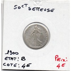 50 centimes Semeuse Argent 1900 B, France pièce de monnaie