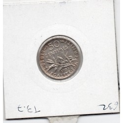 50 centimes Semeuse Argent 1909 TB+, France pièce de monnaie