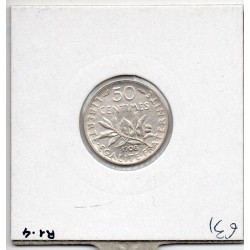 50 centimes Semeuse Argent 1908 TTB+, France pièce de monnaie