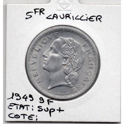 5 francs Lavrillier 1949 Sup+, France pièce de monnaie