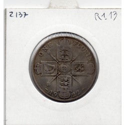 Grande Bretagne 1 Florin 1922 B, KM 817a pièce de monnaie