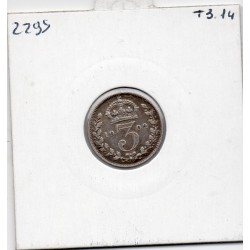 Grande Bretagne 3 pence 1902 TB, KM 797 pièce de monnaie