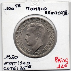 Monaco Rainier III 100 francs 1950 Sup, Gad 142 pièce de monnaie