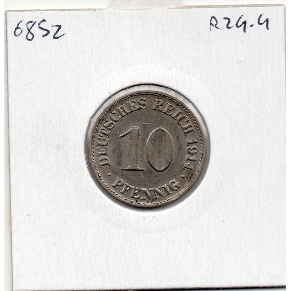 Allemagne 10 pfennig 1914 A, Sup KM 12 pièce de monnaie