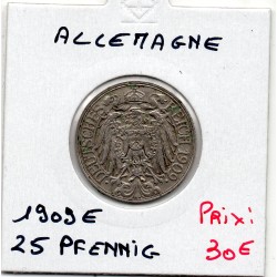 Allemagne 25 pfennig 1909 E...