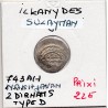 Ilkhanides Sulayman 2 Dirhams Type D 743 AH Nakhjawan TB pièce de monnaie