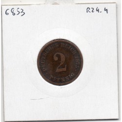 Allemagne 2 pfennig 1875 H Damstadt TB KM 2 pièce de monnaie