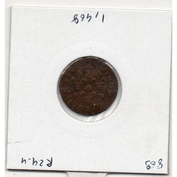 Ardennes, Principauté de Sedan, Fréderic-Maurice de la tour d'Auvergne, (1642) Double Tournois Type 14