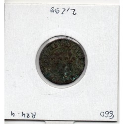 Double Tounois 1611 D Lyon B+ Louis XIII pièce de monnaie royale