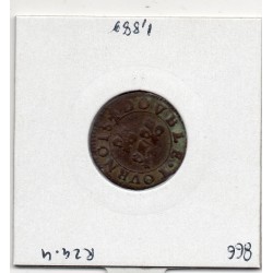 Ardennes, Principauté Chateau Regnault, Francois de bourbon Conti TB, (1605-1614) Double tournois Type 18