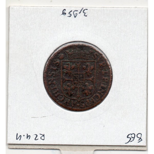 Ardennes, Principauté Arches Charleville, Charles 1er de Gonzague (1610) Liard type 3A