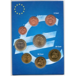 Série d'Euro Monaco 2001 pièces de monnaie