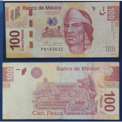 Mexique Pick N°124d, TTB Billet de Banque de 100 pesos 23.4.2009