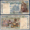 BCEAO Pick 913Se pour la Guinée Bissau, B Billet de banque de 1000 Francs CFA 2000