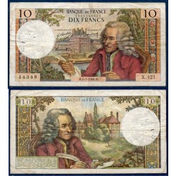 10 Francs Voltaire TB 4.7.1968 Billet de la banque de France
