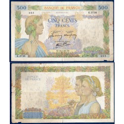 500 Francs La Paix B 30.4.1941 Billet de la banque de France